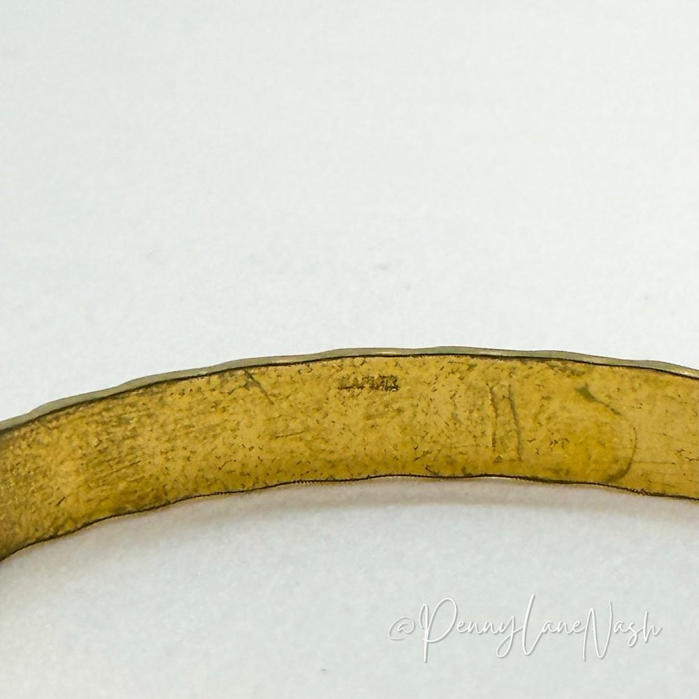 Vintage Grape Leaf Arrows Bangle Bracelet - Picture 7 of 7